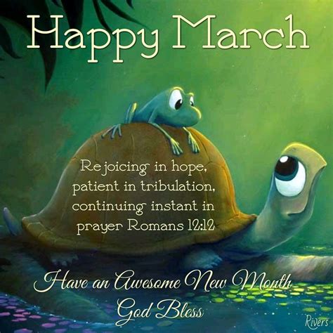 Pin By Ginger Gassett On New Month Happy March New Month Romans 12