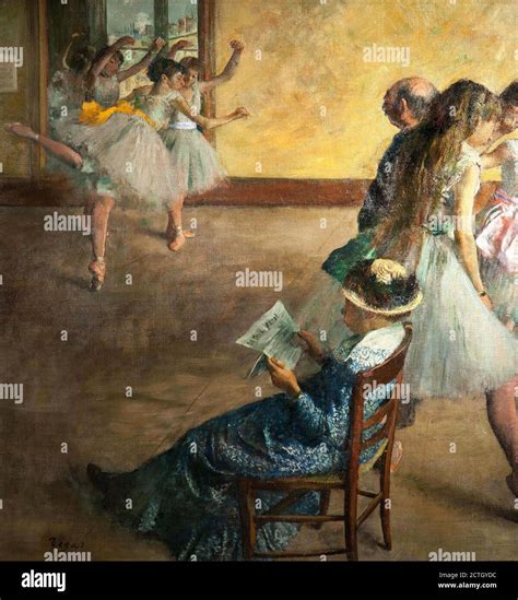 Edgar Degas 1834 1917 The Dance Class About 1880 Oil Painting On