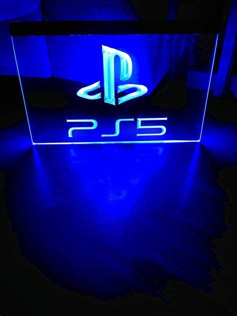 Playstation Ps5 Led Neon Light Sign 8x12 Etsy