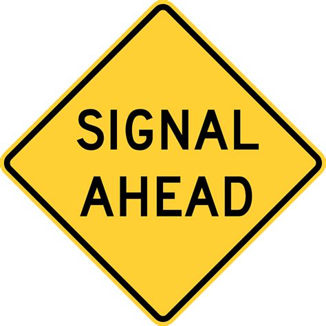 Traffic Signals Ahead Sign In United States Clipart Free Download