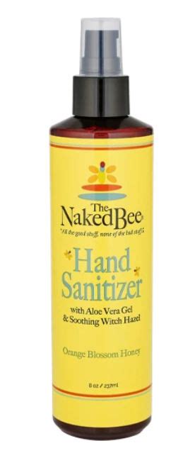 The Naked Bee Hand Sanitizer In Orange Blossom Honey Oz N