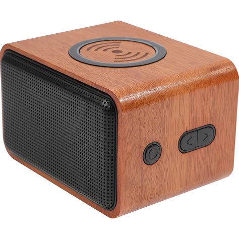 Custom Wood Bluetooth Speakers With Wireless Charging Pad Le719705
