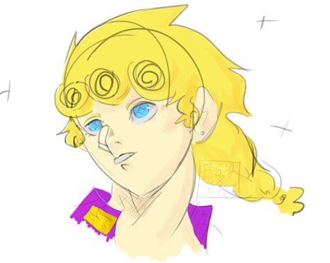 Giorno Sketch By Me Fanart Stardustcrusaders