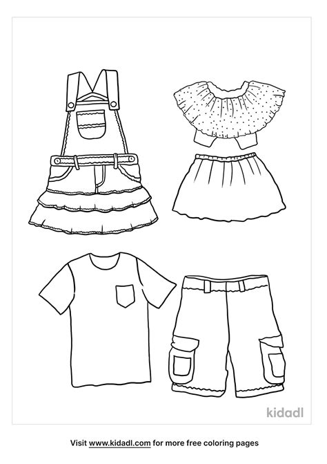 clothes coloring page