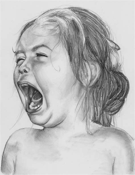 Scream Created For Drawing Day By Poppemieke On Deviantart Drawings Screaming Drawing Art