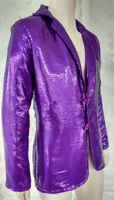 Long Coat Sequin Purple Mens Long Blazer 2021 Ph