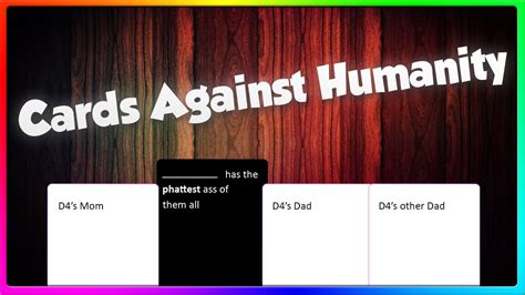 4.8 out of 5 stars 19,452. Cards Against Humanity Game with The Crew! (Funny Cards Against Humanity Game) - YouTube