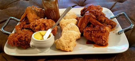 Homemade Nc Dipped Fried Chicken And Biscuits Rfood