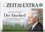Altbundeskanzler: Helmut Schmidt ist tot | ZEIT ONLINE