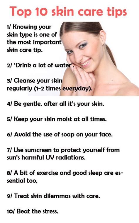 Top 10 Skin Care Tips Skincare Beauty Fashion Natural Skin Care