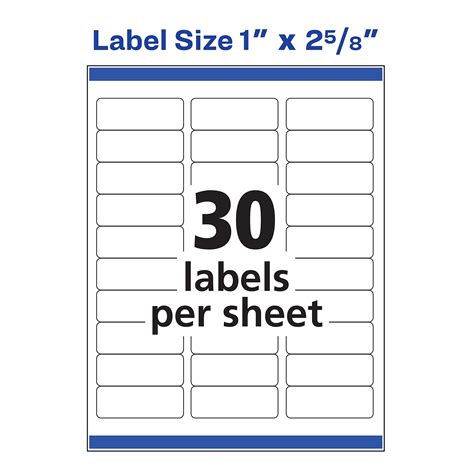 Avery Labels Template Free Address Labels With Quick Peel™ 959029