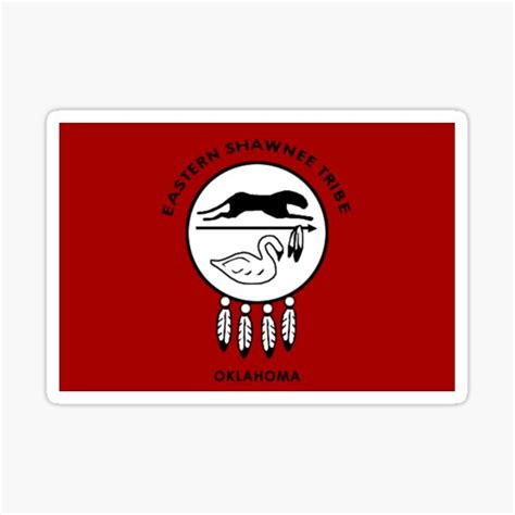 Eastern Shawnee Tribe Flag Sticker For Sale By Artyflyers Redbubble