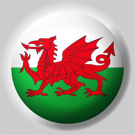 Welsh Flag Outline Clipart