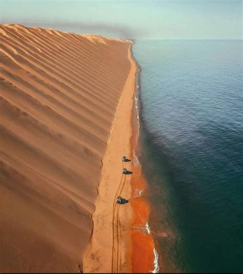 This Is Namibia Where The Desert Meets The Ocean Attackontitan