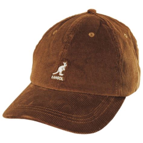 Kangol Logo Corduroy Strapback Baseball Cap Dad Hat All Baseball Caps