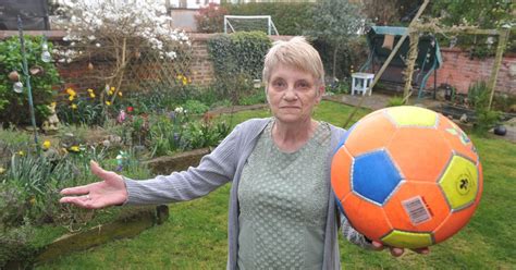 Gran Given Police Warning For Keeping Footballs Kicked Into Her