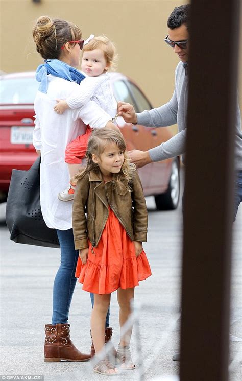 Jessica Albas Daughter Honor Four Wears Chic Brown Leather Motorcycle Jacket As She Graduates