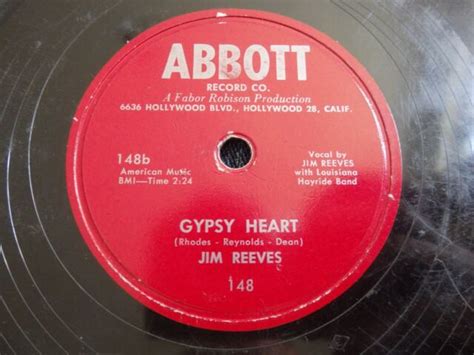Jim Reeves Bimbo Gypsy Heart Abbott 148 For Sale Online Ebay