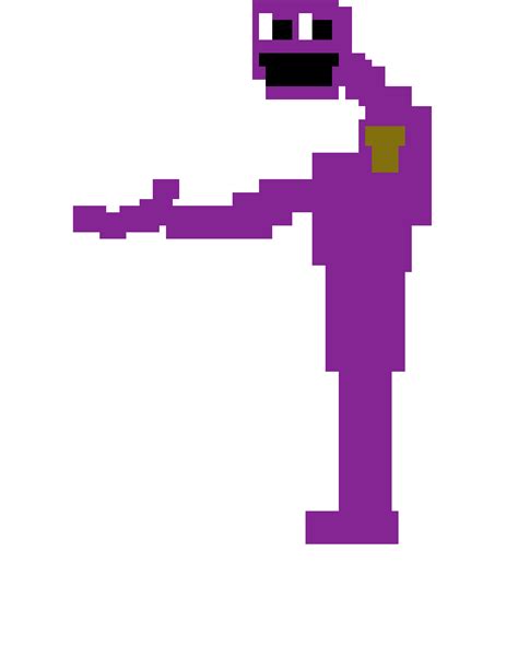 Fnaf Purple Guy Color 8 Bit Art Board Print Ubicaciondepersonascdmx