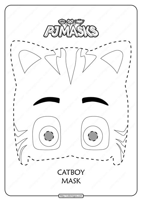 Pj Masks Mask Template Free Printable Templates