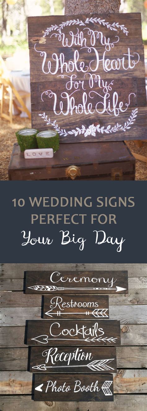 10 Wedding Signs Perfect For Your Big Day ~ Oh My Veil All Things