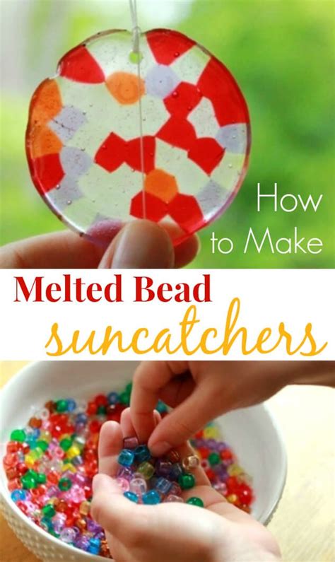 Melted Bead Suncatchers How To Make Them With Pony Beads