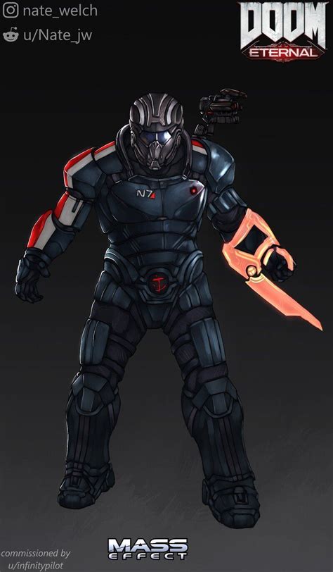 Artstation Spectre Slayer Doom Mass Effect Skin N7 Armor Future