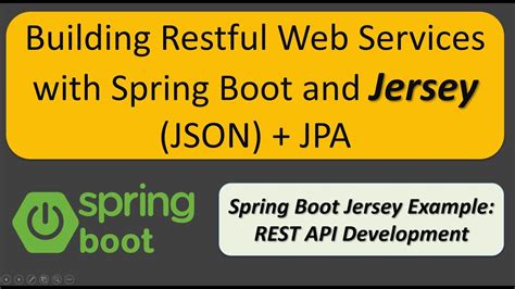 Spring Boot Building Restful Web Services With Jersey JSON JPA