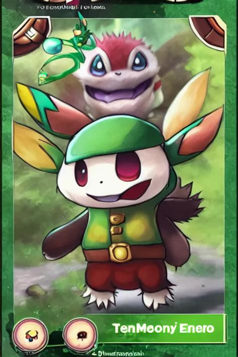 Teemo A Pokemon Trading Card Of Teemo Highly Stable Diffusion Openart