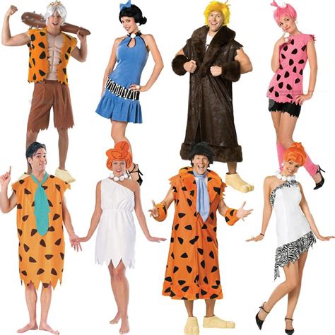 New Licensed The Flintstones Fancy Dress Costume Unisex Ladies Mens