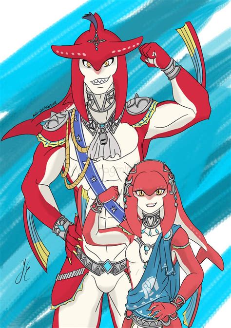 Sidon And Mipha By Anidragmire On Deviantart