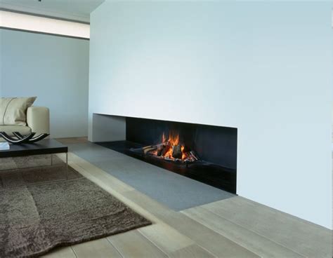 Minimalism Fireplace Long Contemporary Fireplace Home Fireplace