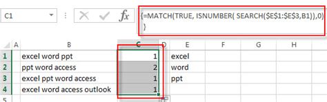 How To Get First Match That Cell Contains One Of Several Values In A