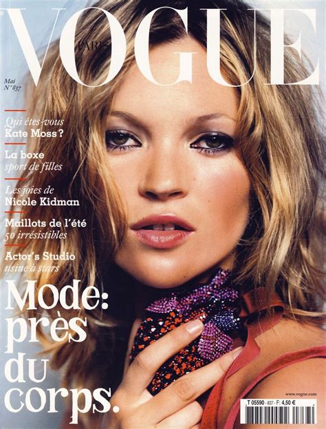 Kate Moss By Mario Testino Vogue Paris May 2003 Vogue Magazine Covers