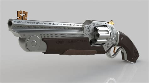 Concept Art Revolver 3d Cgtrader