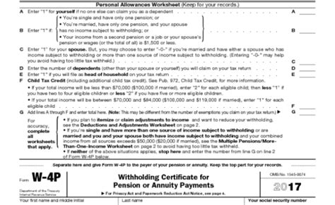 Irs Form W 4v Printable Rrb W 4p Fill Out And Sign Otosection