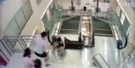 mom killed by escalator mom saves 2 year old before tragic fall video canada journal news