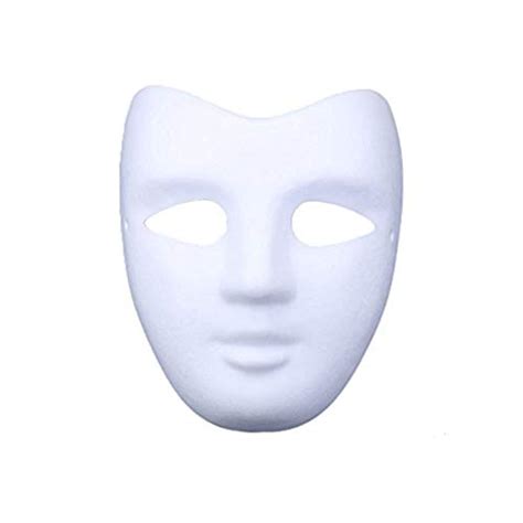 Diy White Paper Mask Pulp Blank Hand Painted Mask Personality Creative