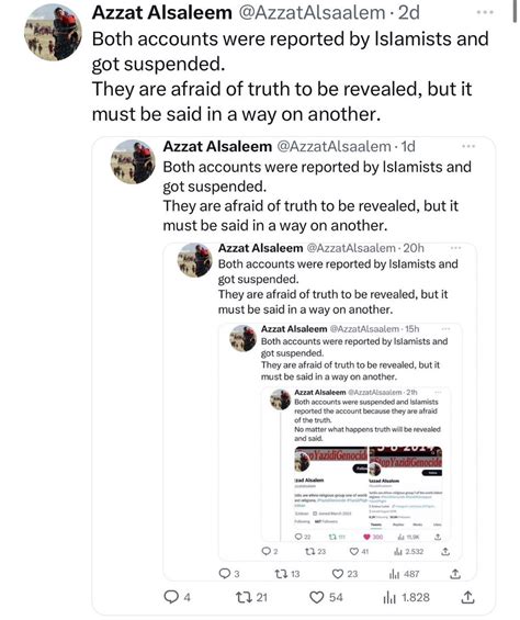 Azzat Alsaleem On Twitter Both Accounts Were Reported By Lsiamists