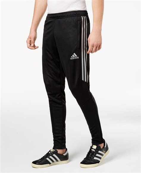 Adidas Synthetic Mens Tiro Metallic Soccer Pants In Blacksilver