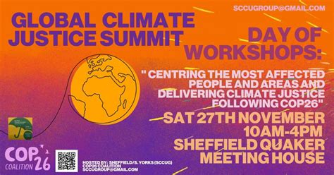 27th November Global Climate Justice Summit Sheffield Green Party