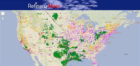 Map Of Us Oil Refineries Map