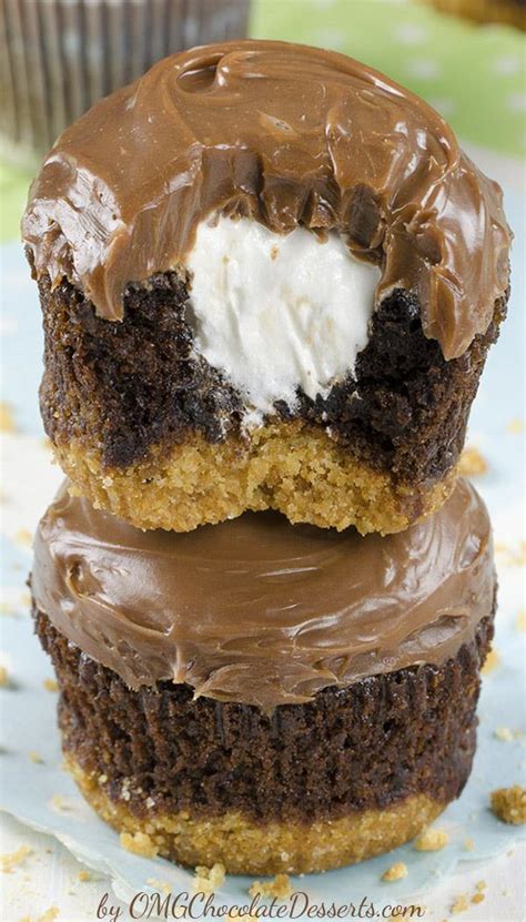 Hershey Smores Cupcakes Chocolate Dessert Recipes Omg Chocolate