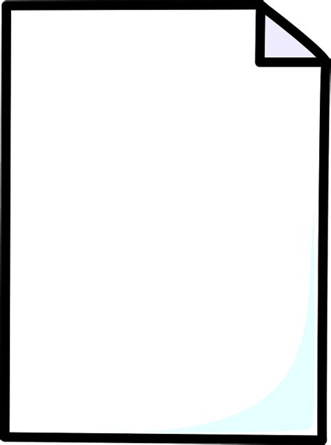 Blank White Paper Png