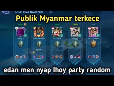 Nyap Lhoy Masuk Party Random Jasa Penurun Bintang Youtube