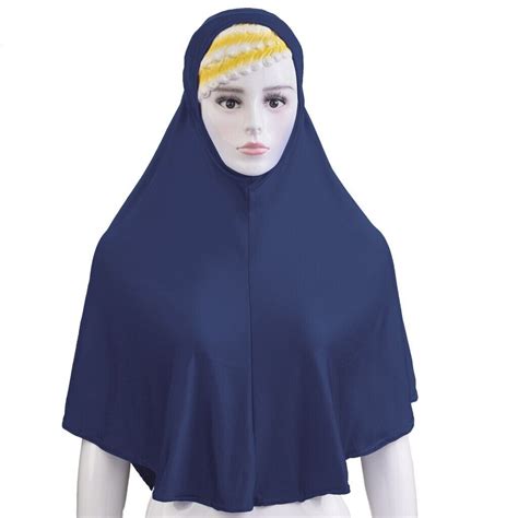 One Piece Muslim Women Hijab Amira Scarf Islamic Arab Headscarf Wrap Full Cover Ebay