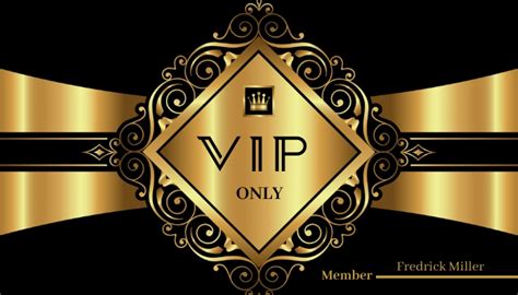 Vip Business Card Template Postermywall