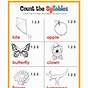 Counting Syllables Worksheet 2nd Grade
