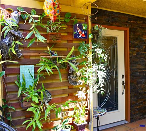 Vertical Orchid Wall Using Ipe Wood And Homemade Planters Now If They