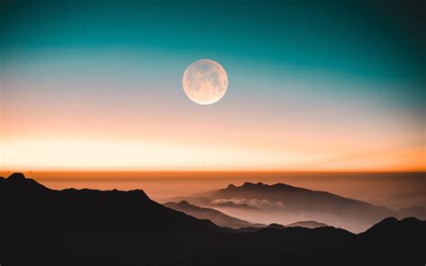3840x2400 Full Moon Evening In Adams Peak Uhd 4k 3840x2400 Resolution